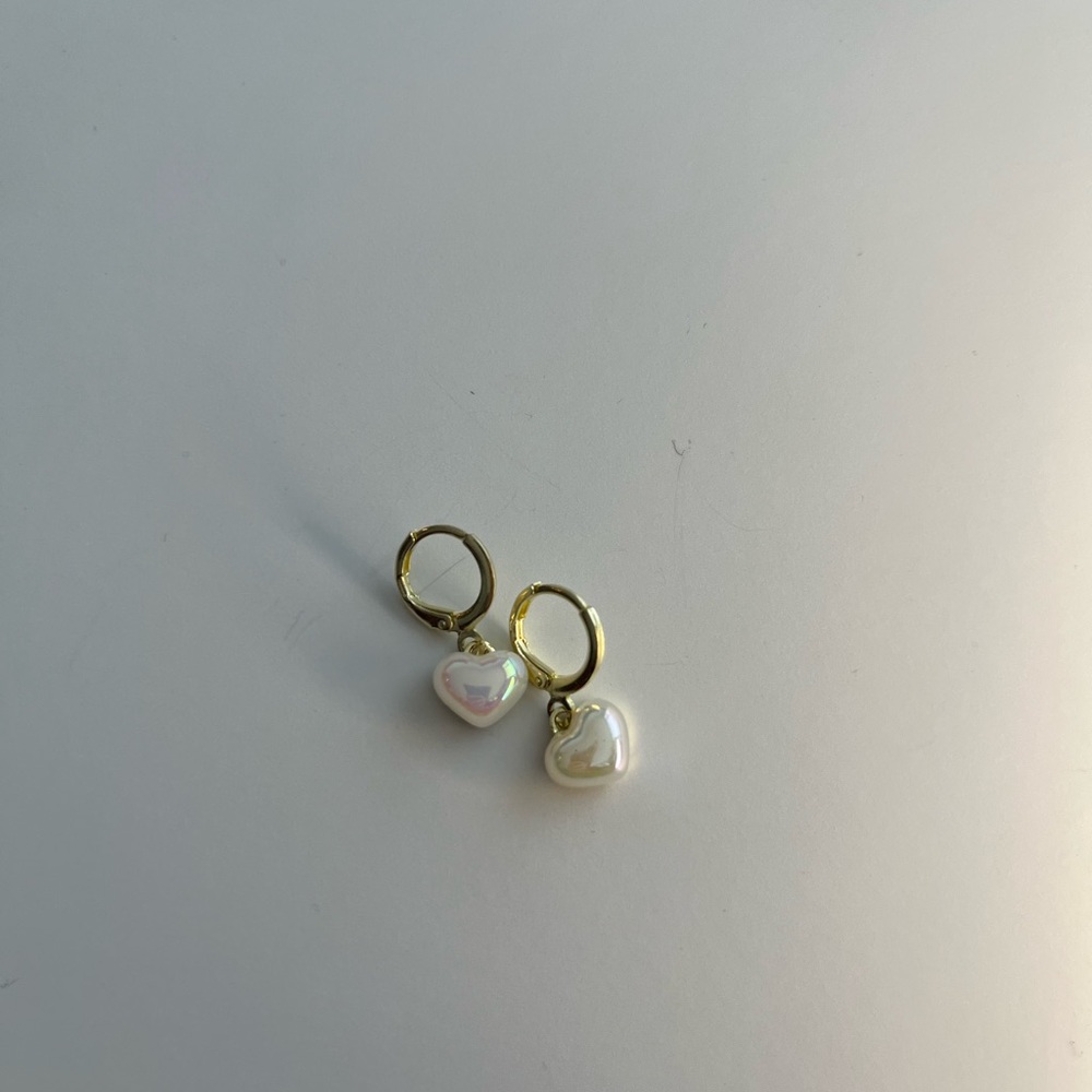 Gold Heart Earrings